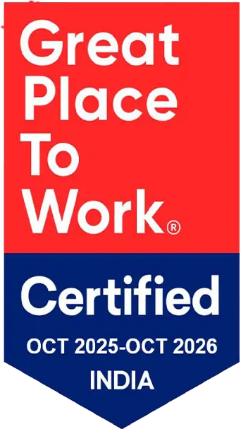 Great Place To Work – Certified, Oct 2025 to Oct 2026, India